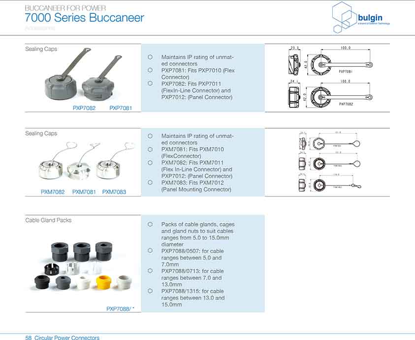 線纜連接器PXP7010附件 線纜連接器PXP7010附件