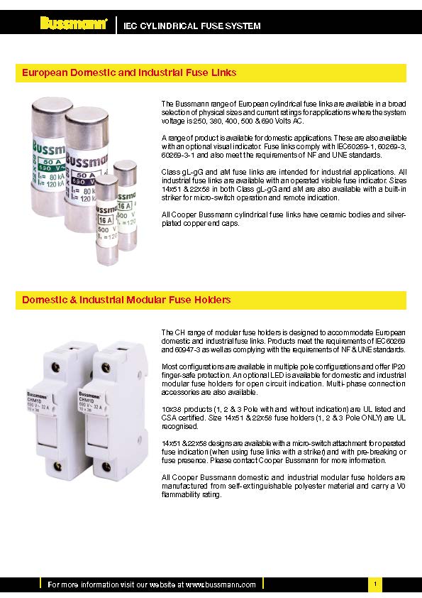 C10系列電路保護(hù)熔斷器
