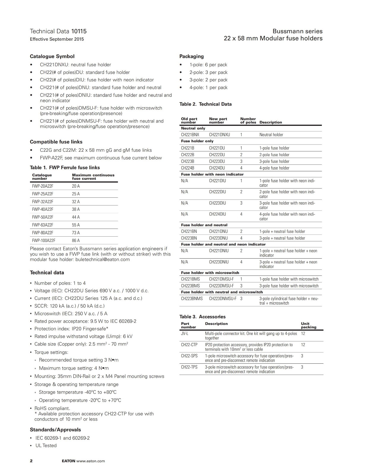 CH221DU系列熔斷器座型號 CH221DU系列熔斷器座型號